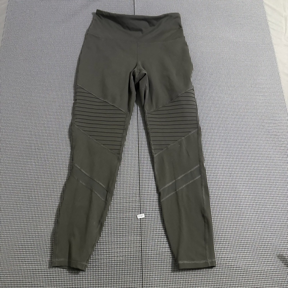 Old Navy Active Elevate Go-Dry Moto Leggings Olive Green Size M